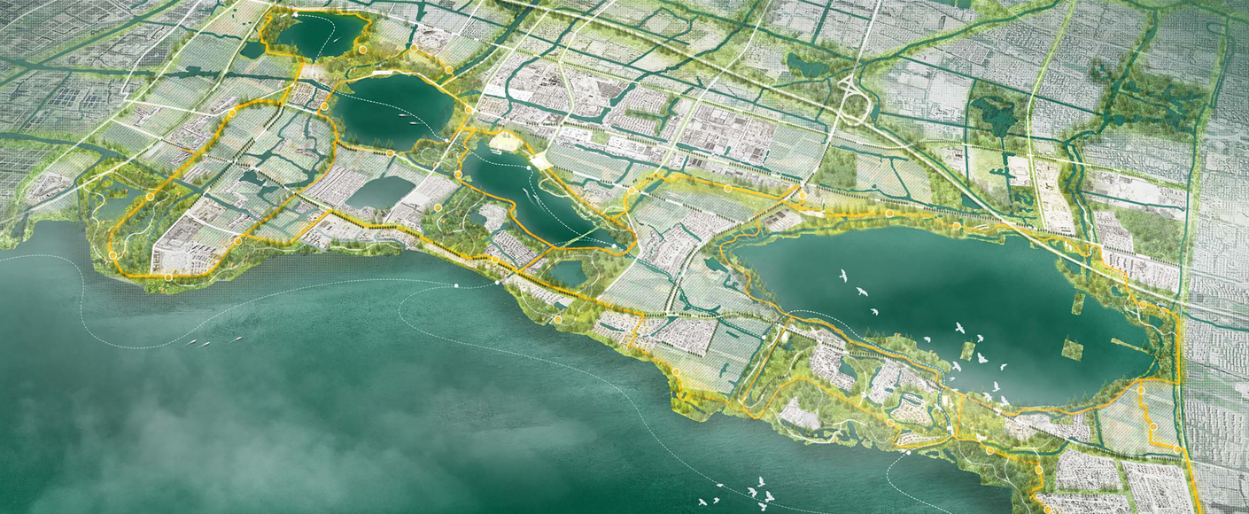 昆山巴城五湖區：為永續未來提供開放空間、步道及水域設施